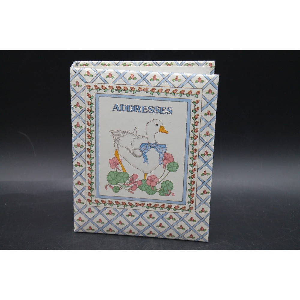 Vintage 1989 CR Gibson Goose Address Telephone Book Ring Binder Cottagecore